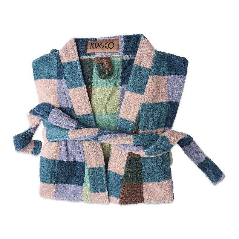 Kip&Co Woodlands Tartan Terry Bath Robe image number 0